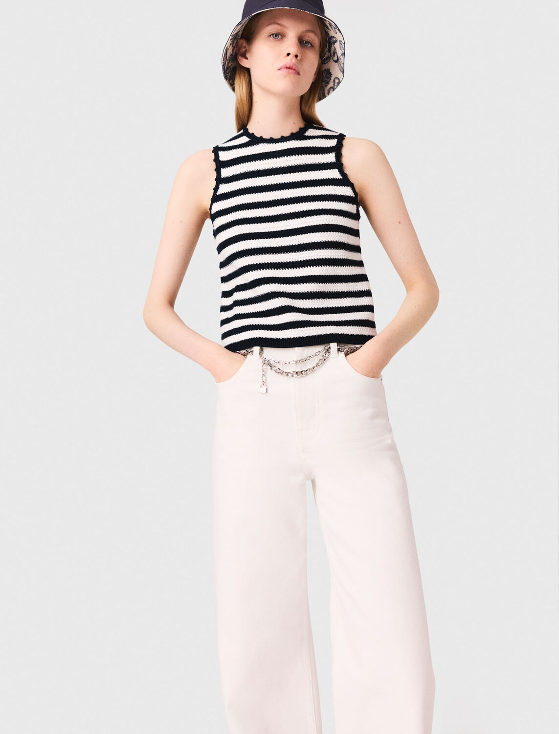 maje : Tops color White/Navy