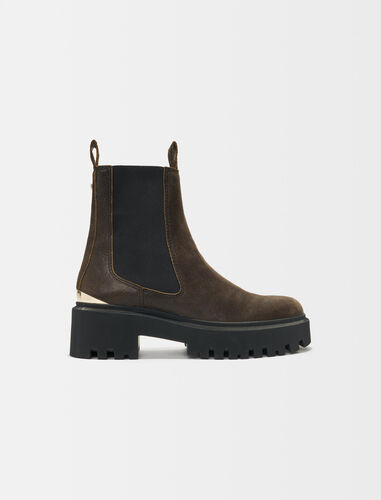 Platform Chelsea Boots : Booties & Boots color brown