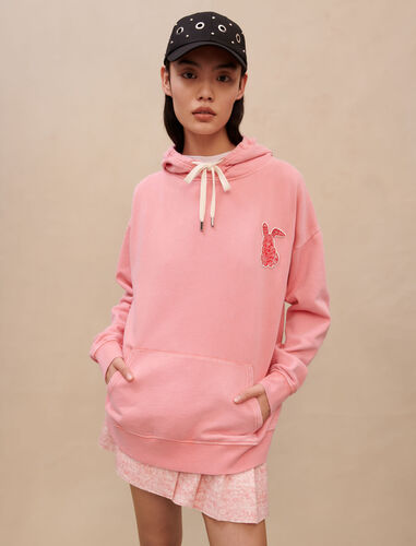 Pink oversized sweatshirt : Lunar New Year color Pink