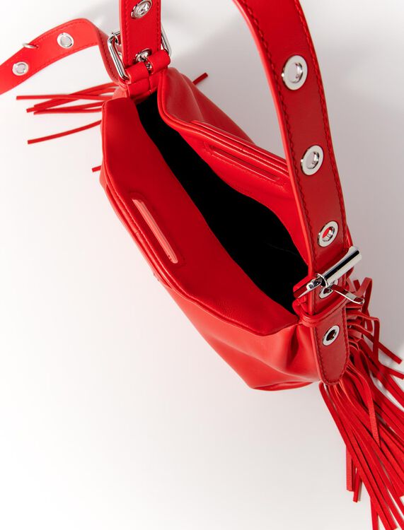 Smooth leather mini Miss M bag - M Bag - MAJE