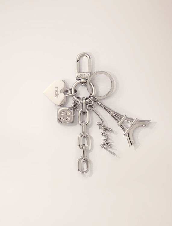 Maje jewellery key ring : Other accessories color Silver