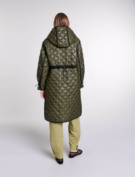 Contrast quilted puffer jacket - Fall-Winter Collection - MAJE