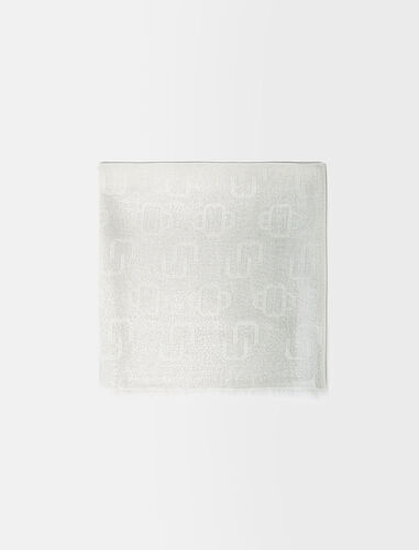 气质柔顺围巾 : Scarves and shawls 顏色 白色/WHITE