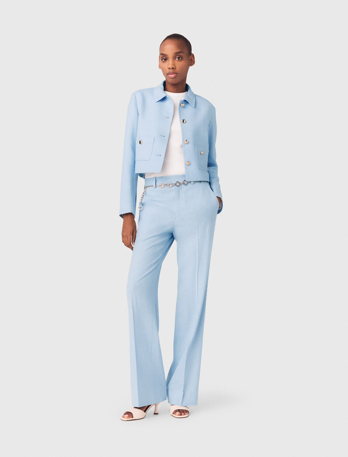 Short single-breasted jacket - Blazers & Jackets - MAJE