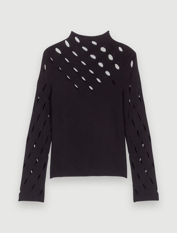 Openwork knit jumper - Sweaters & Cardigans - MAJE