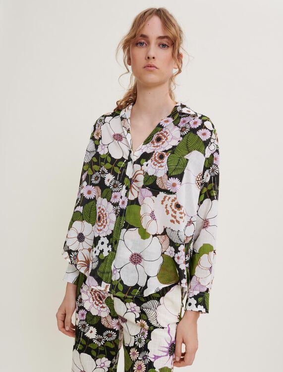 70s Floral print shirt - View All - MAJE