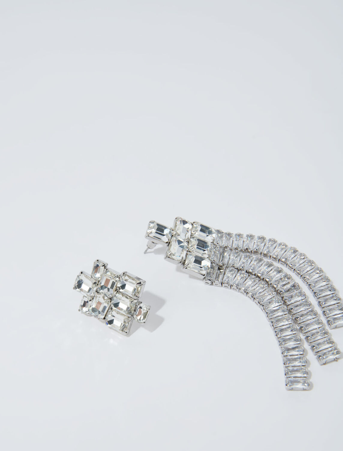 Cascade diamanté earrings - Fall-Winter Collection - MAJE