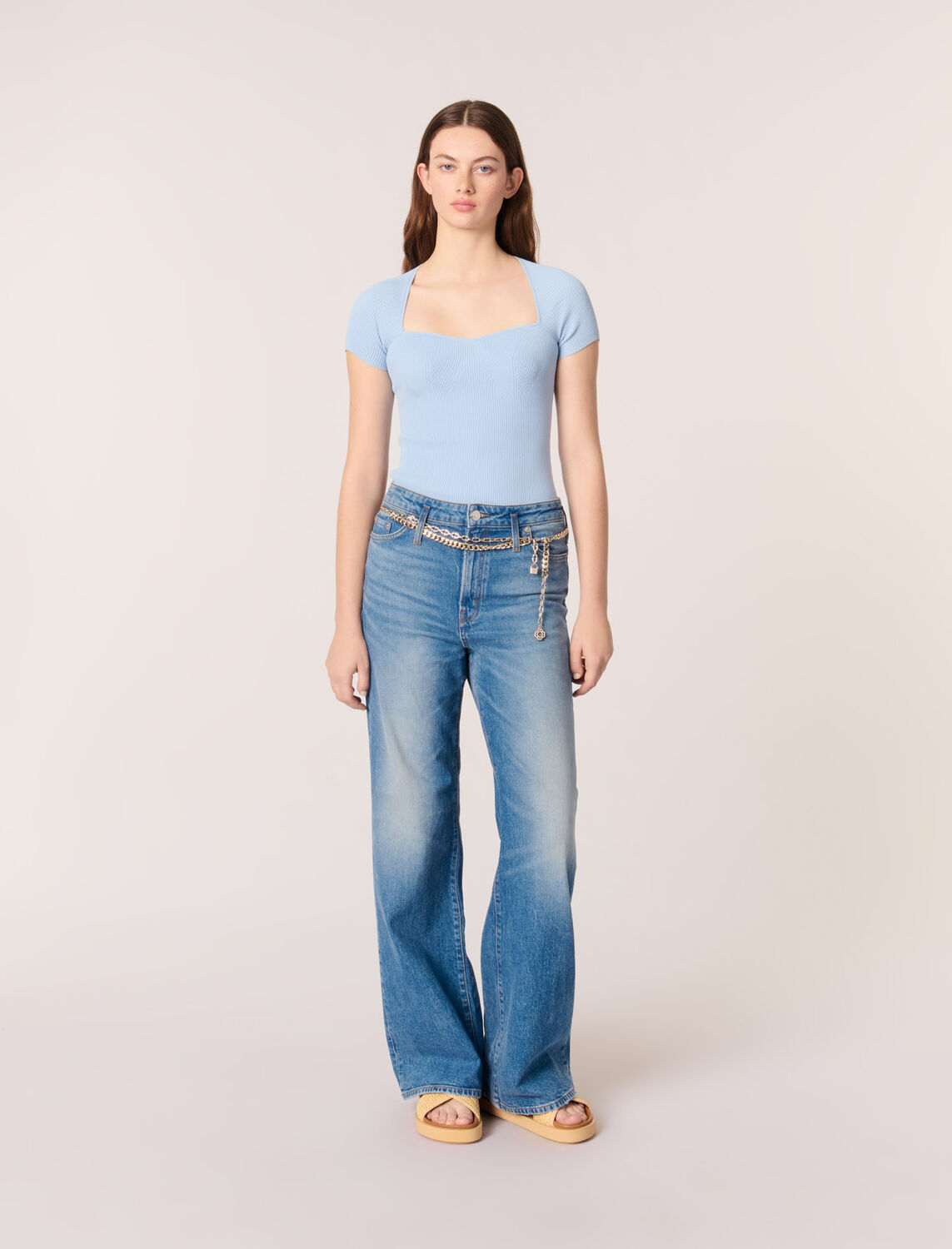 Rib knit top - Sweaters & Cardigans - MAJE