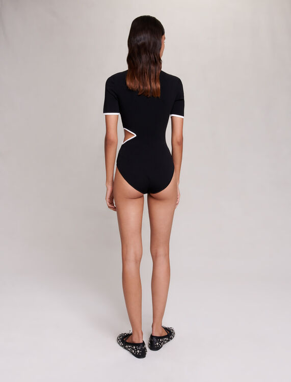 Openwork knit bodysuit - T-Shirts - MAJE