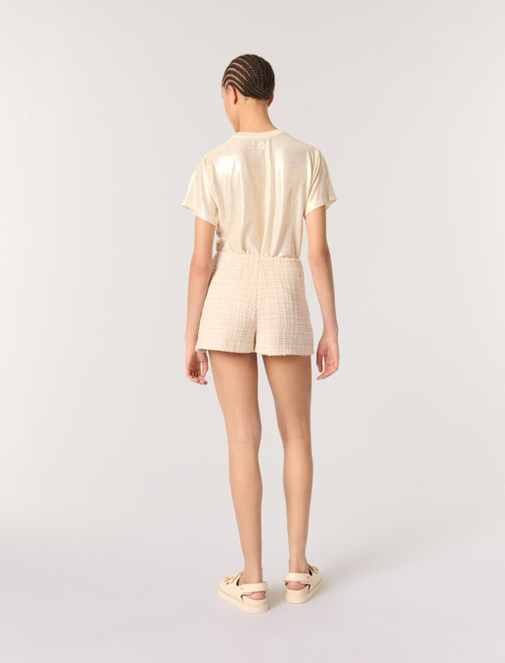 Layered tweed skort - Skirts & Shorts - MAJE