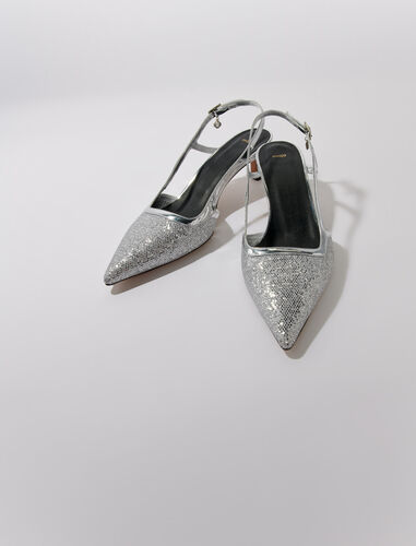 Pointed silver pumps : Sling-Back & Sandals color Silver