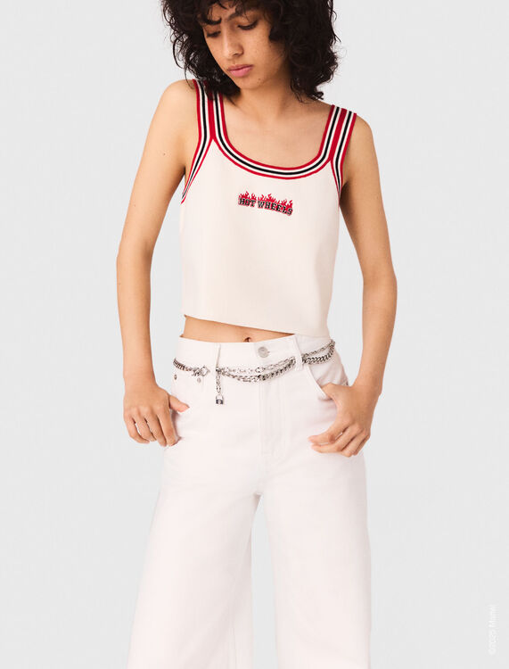Knit crop top - Tops - MAJE