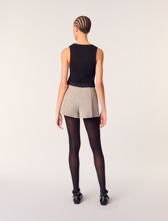 Suit shorts with darts - Shirts - MAJE