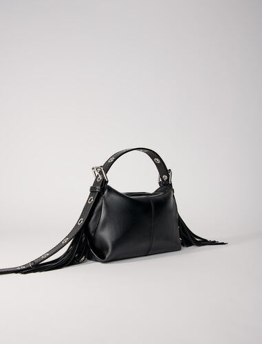 Plain leather mini Miss M bag : M Bag color Black