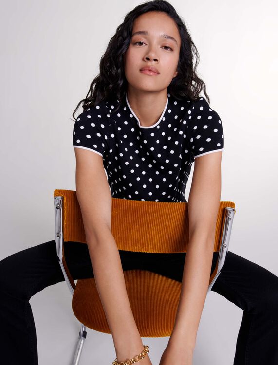 Fancy knit top - Fall-Winter Collection - MAJE