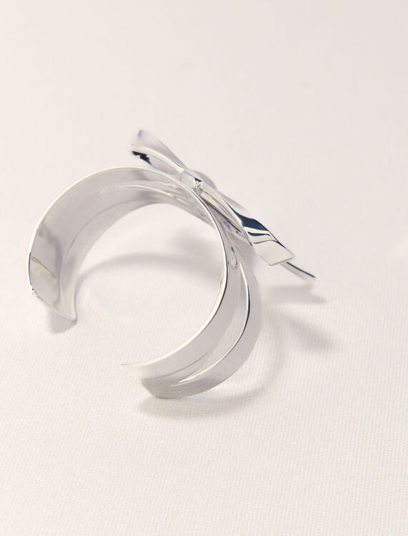 Silver bow cuff -  - MAJE