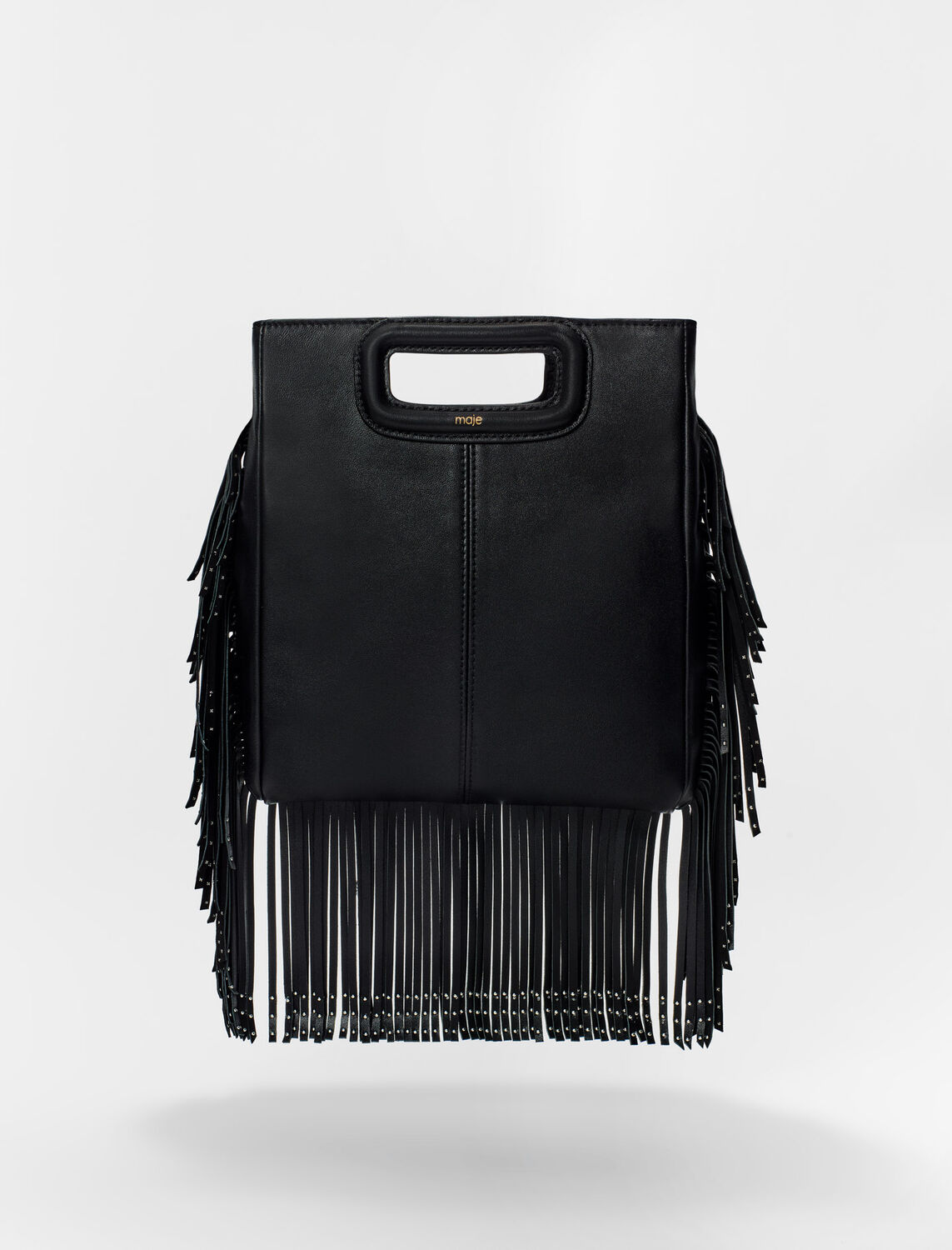 M bag with fringing decorated with studs - All Gift Ideas - MAJE