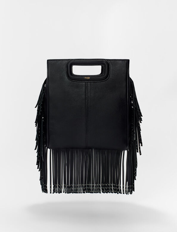 M bag with fringing decorated with studs : Bags color 