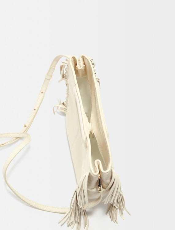 Leather M bag with patches -  - MAJE