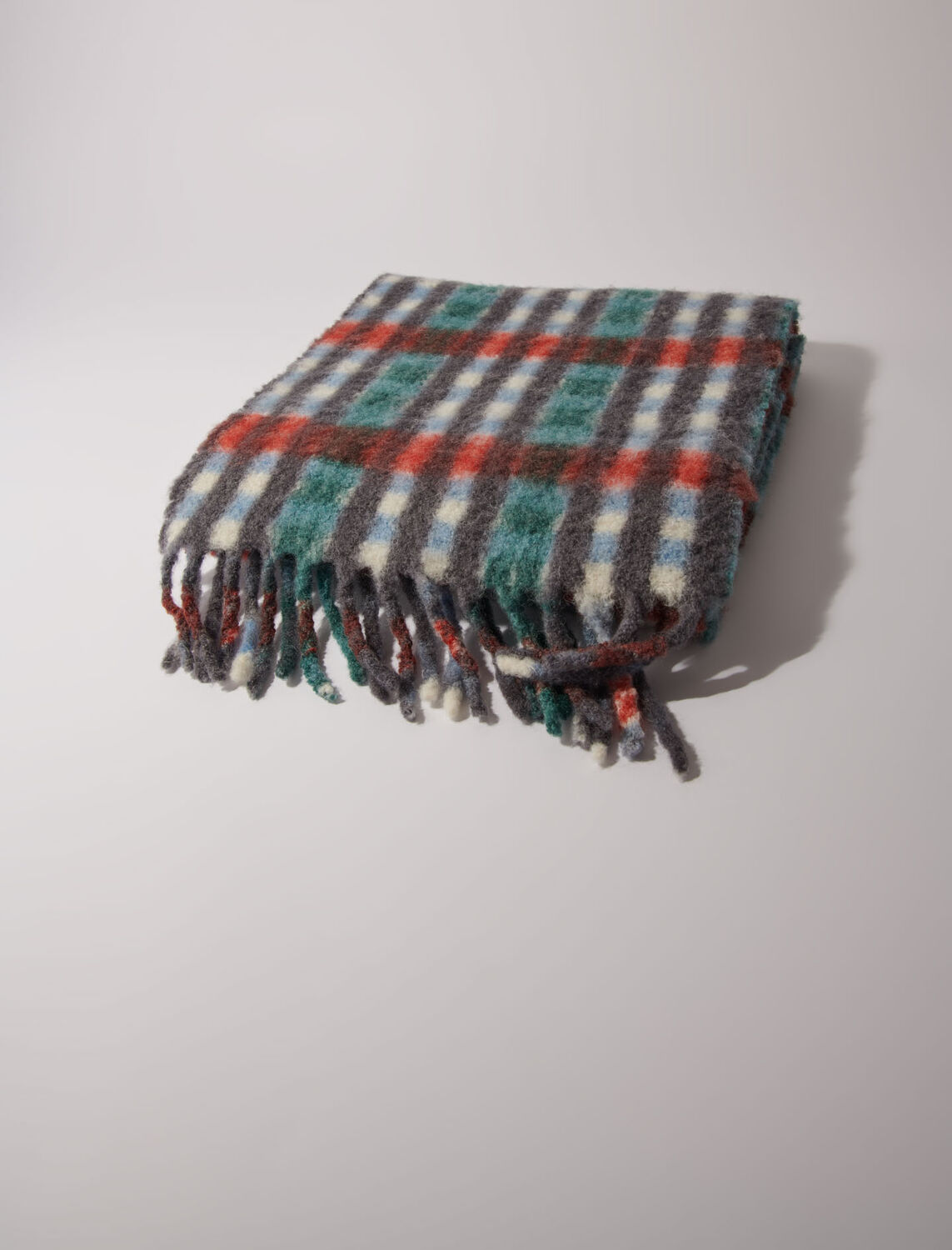 Alpaca blend check scarf - Fall-Winter Collection - MAJE
