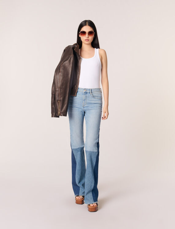 maje : Trousers & Jeans 顏色 牛仔色/