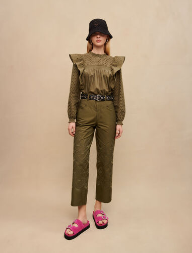Maje : Trousers & Jeans 顏色 卡其色/