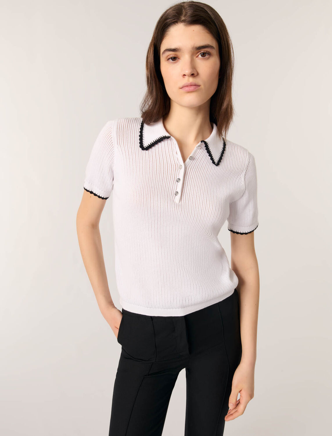 maje : Sweaters & Cardigans 顏色 白色/黑色/WHITE / BLACK