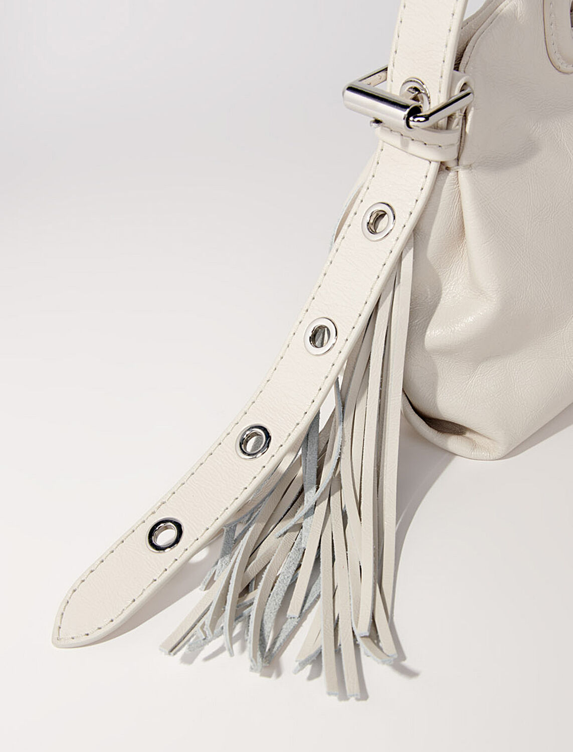 Crackle leather mini Miss M bag - Bags - MAJE