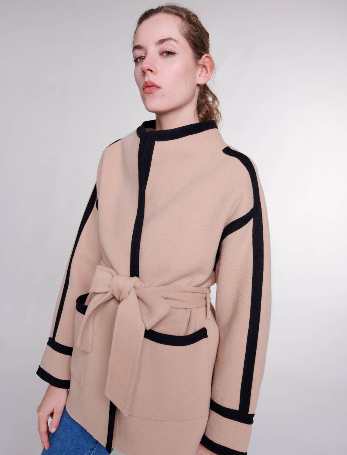 Short two-tone coat : Fall-Winter Collection color 
