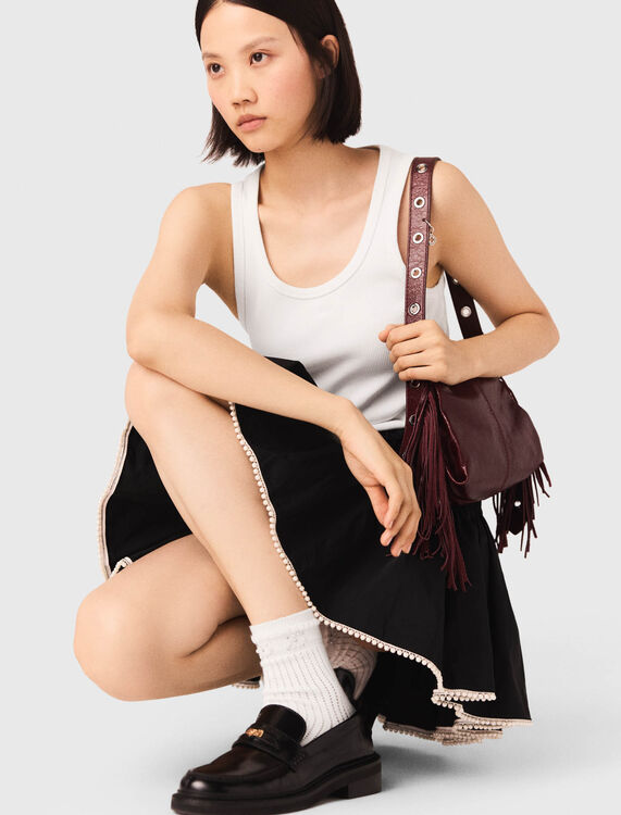 Rib knit tank top - T-Shirts - MAJE