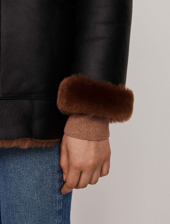 Canadian-style reversible shearling - Coats & Jackets - MAJE