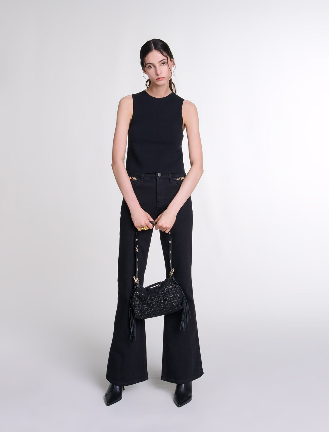 Knit crop top - Fall-Winter Collection - MAJE