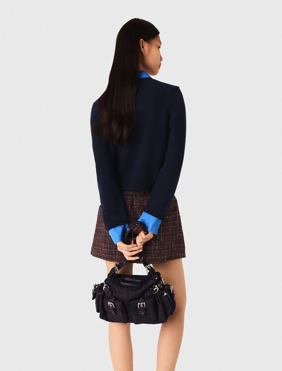 Cardigan with removable details - Sweaters & Cardigans - MAJE