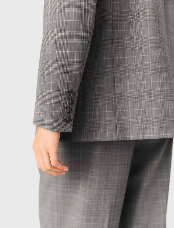 Checked suit jacket - Blazers & Jackets - MAJE