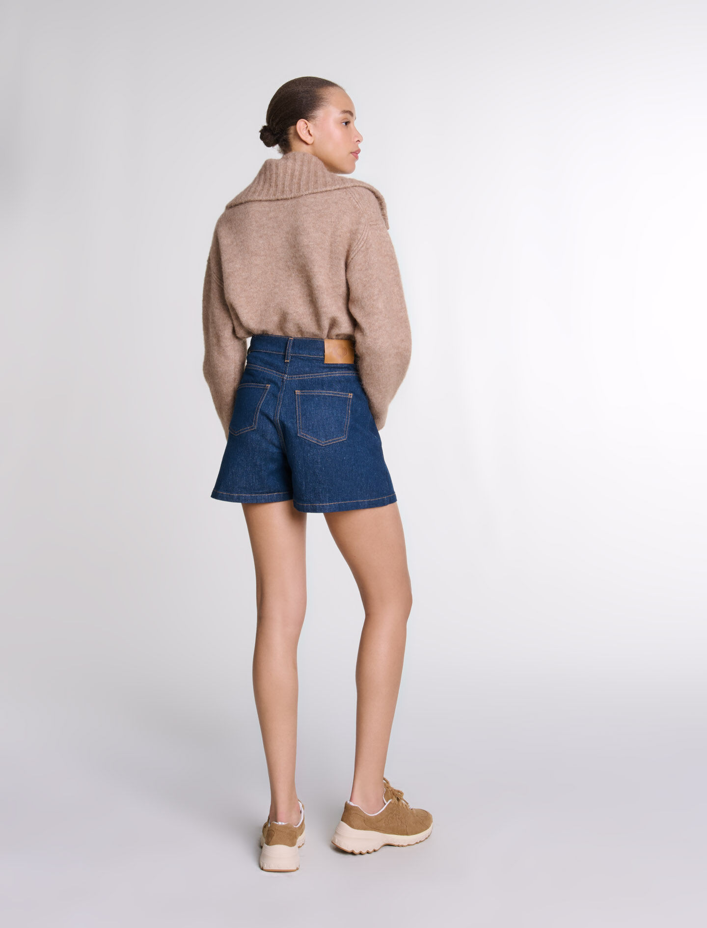 124ILY Denim skort - Skirts & Shorts - Maje.com
