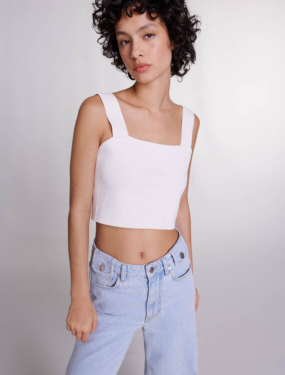 Knit crop top - Tops - MAJE