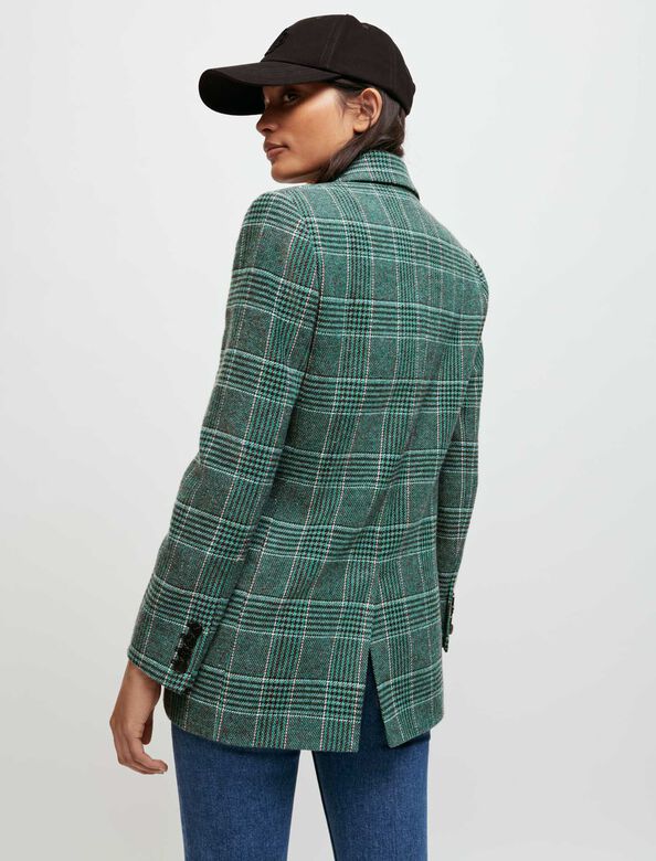 Double-breasted checked jacket : Coats & Jackets color 