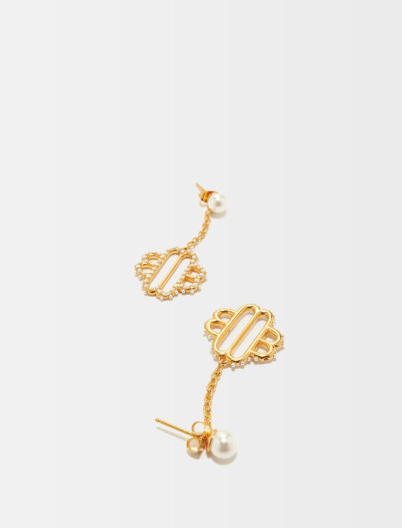 Clover pearl earrings - Jewelry - MAJE