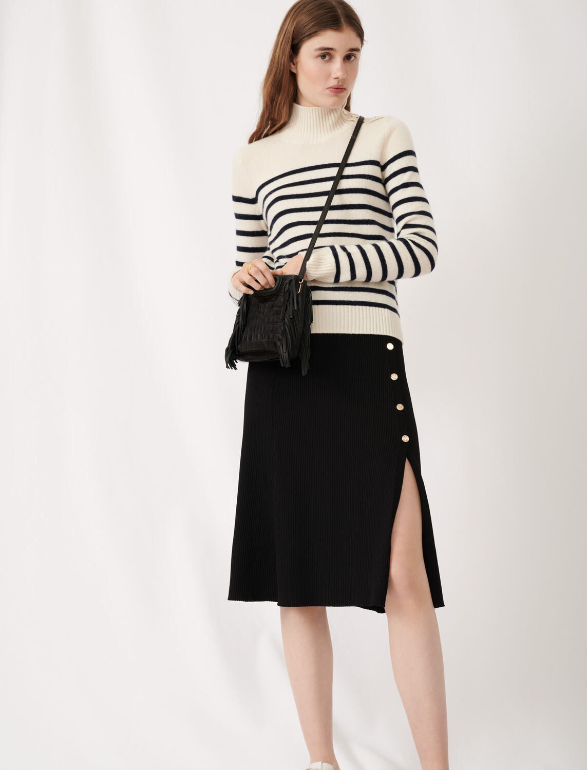 Mini embossed-leather M bag with chain : Bags color 