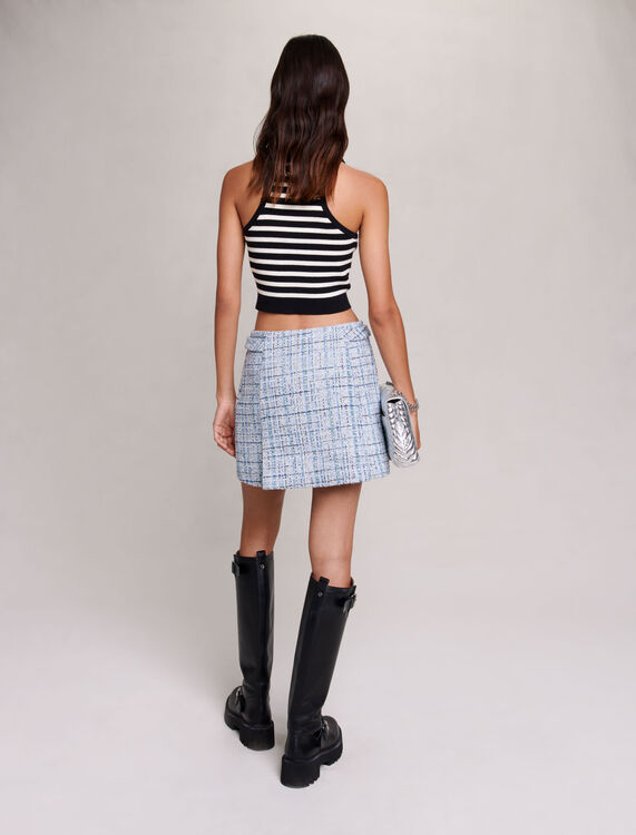 Striped crop top - Fall-Winter Collection - MAJE