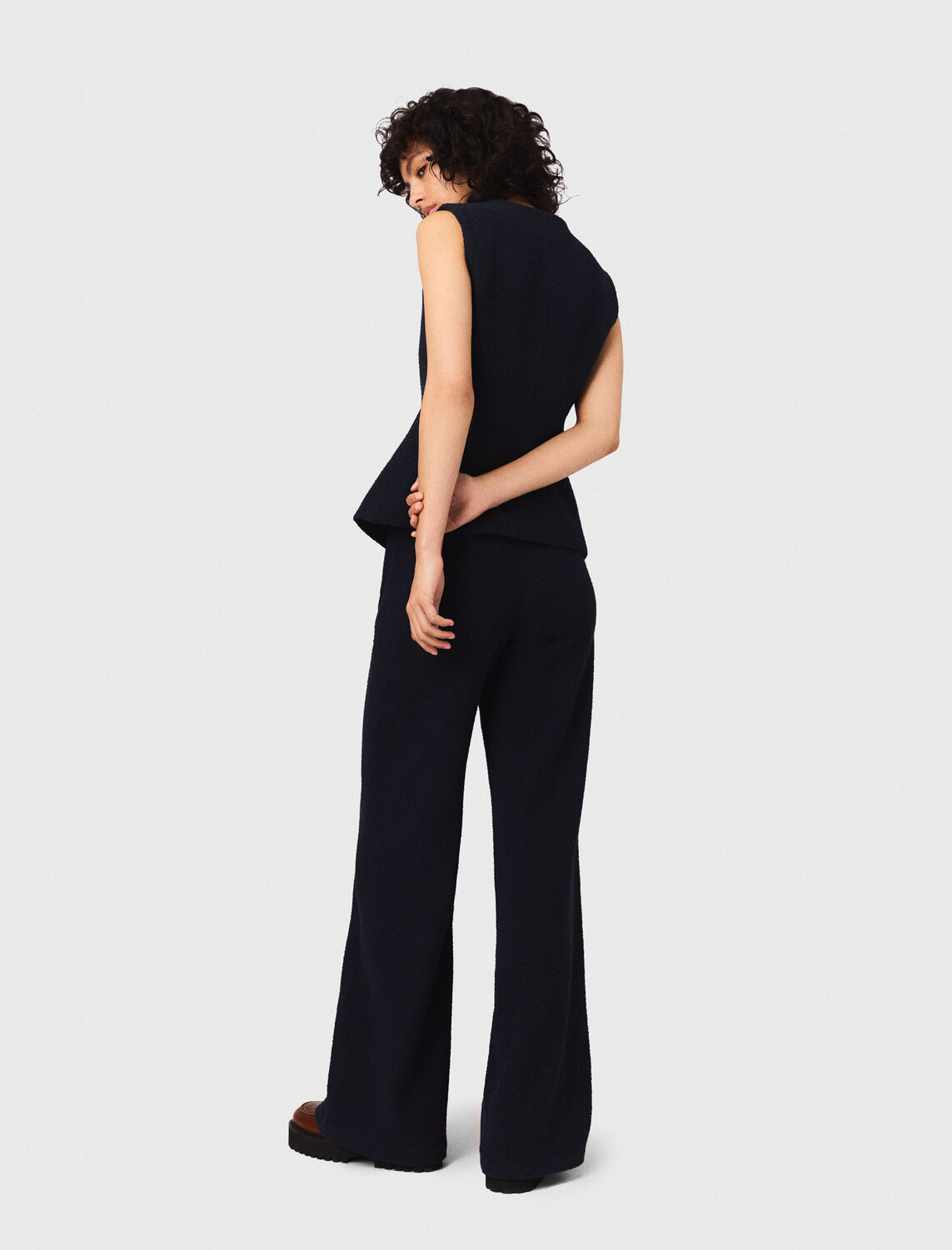 Straight-leg tweed trousers - Trousers & Jeans - MAJE