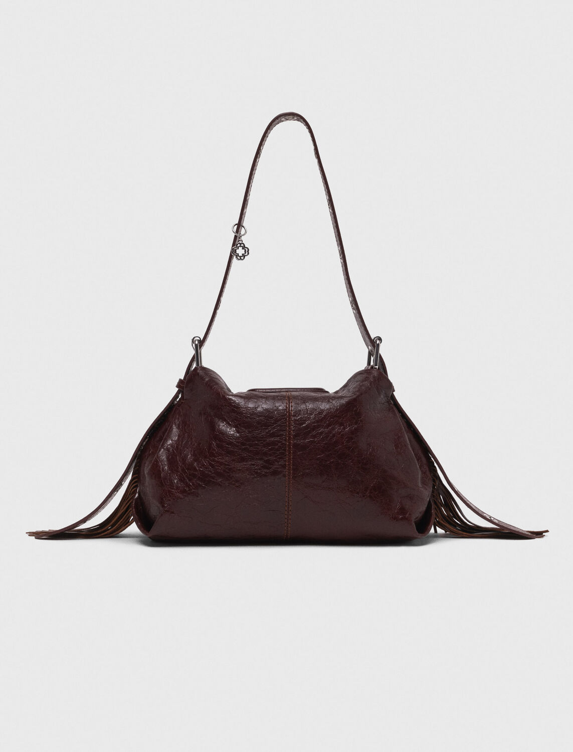 Crackled leather Miss M bag -  - MAJE