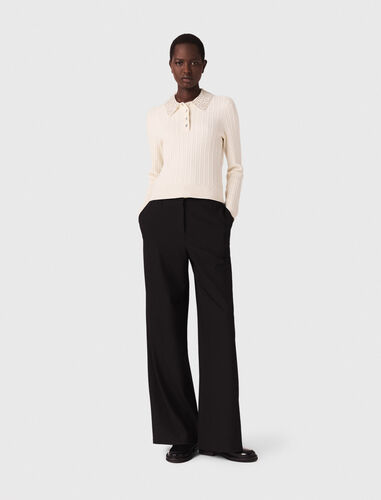 maje : Sweaters & Cardigans color Ecru