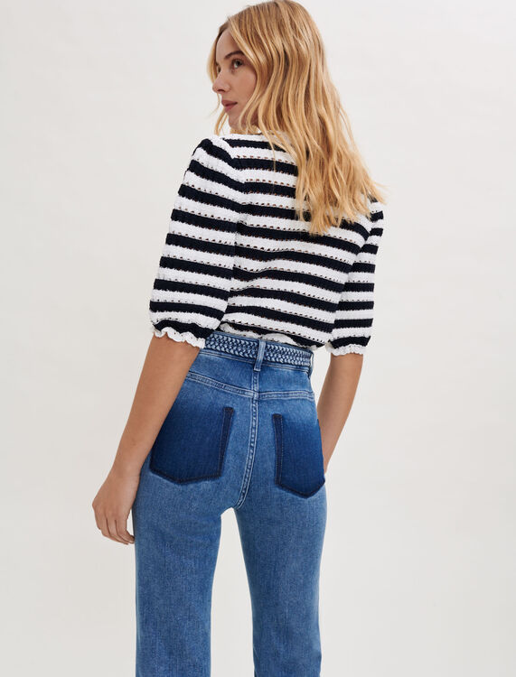 Jeans with braided detailing - Trousers & Jeans - MAJE