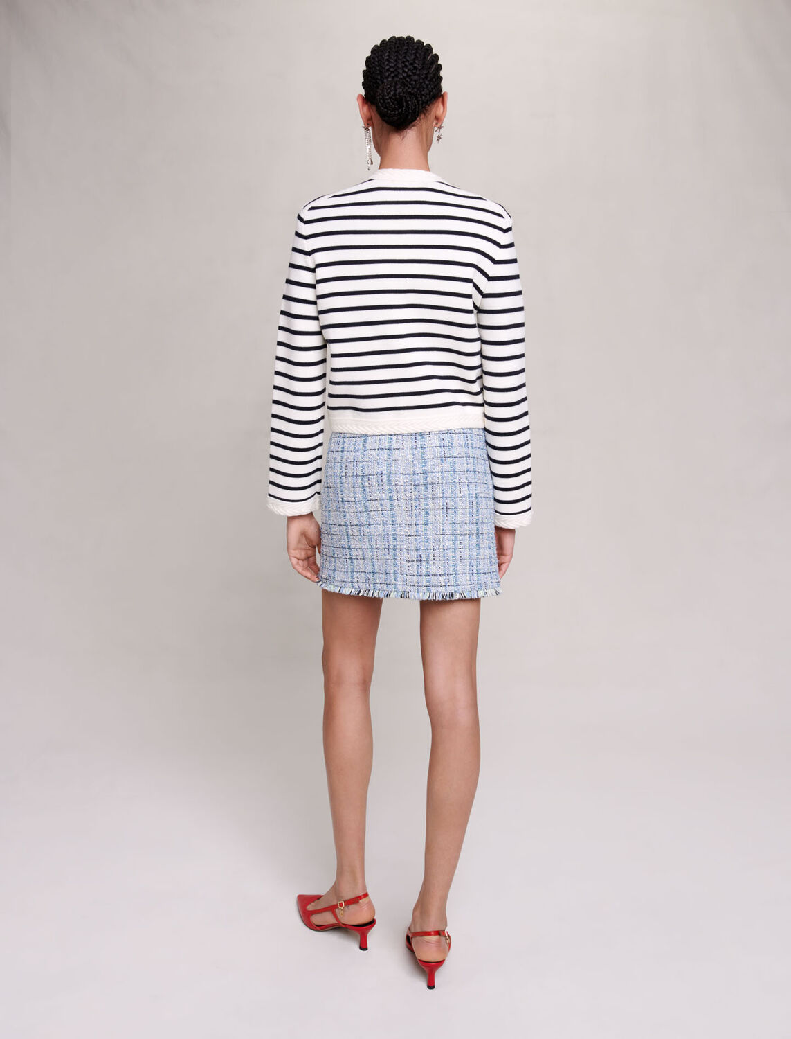 maje : Sweaters & Cardigans 顏色 蓝白条纹/Navy