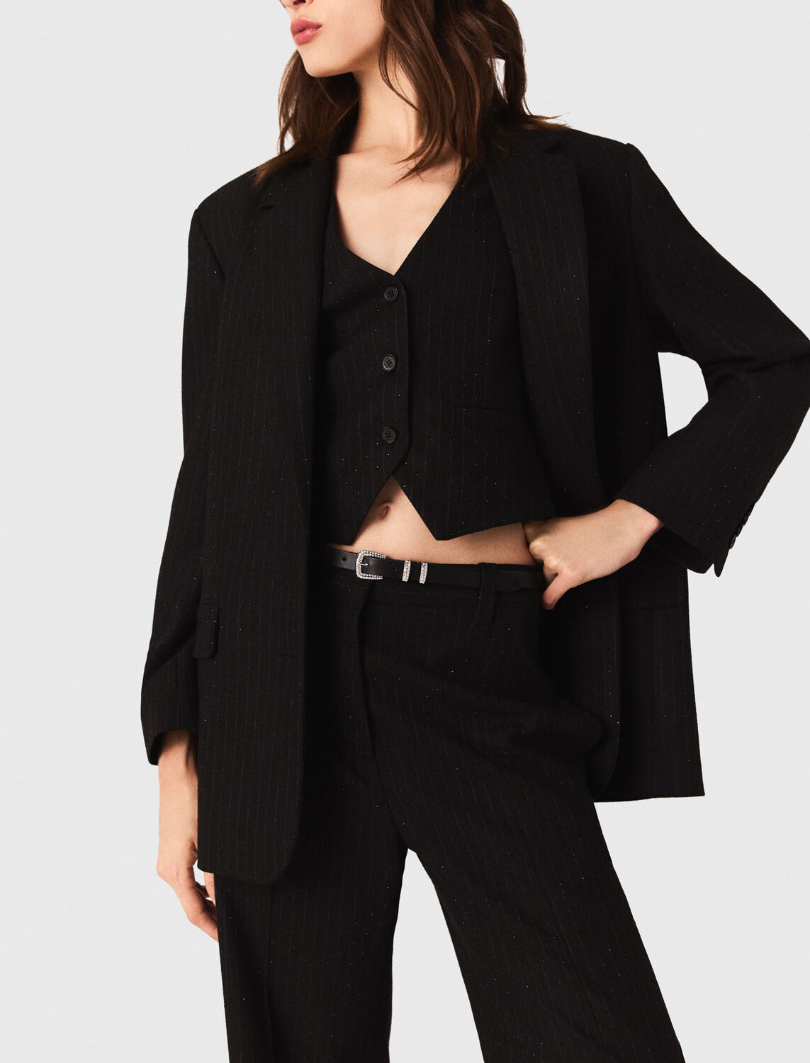 maje : readytowear-blazers 顏色 黑色/BLACK