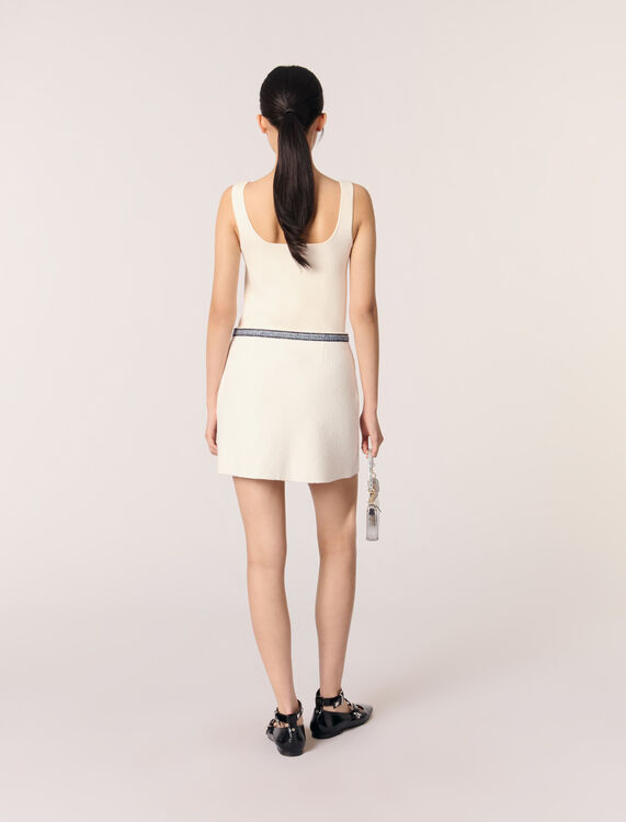 Short skirt with contrasting trim - Skirts & Shorts - MAJE
