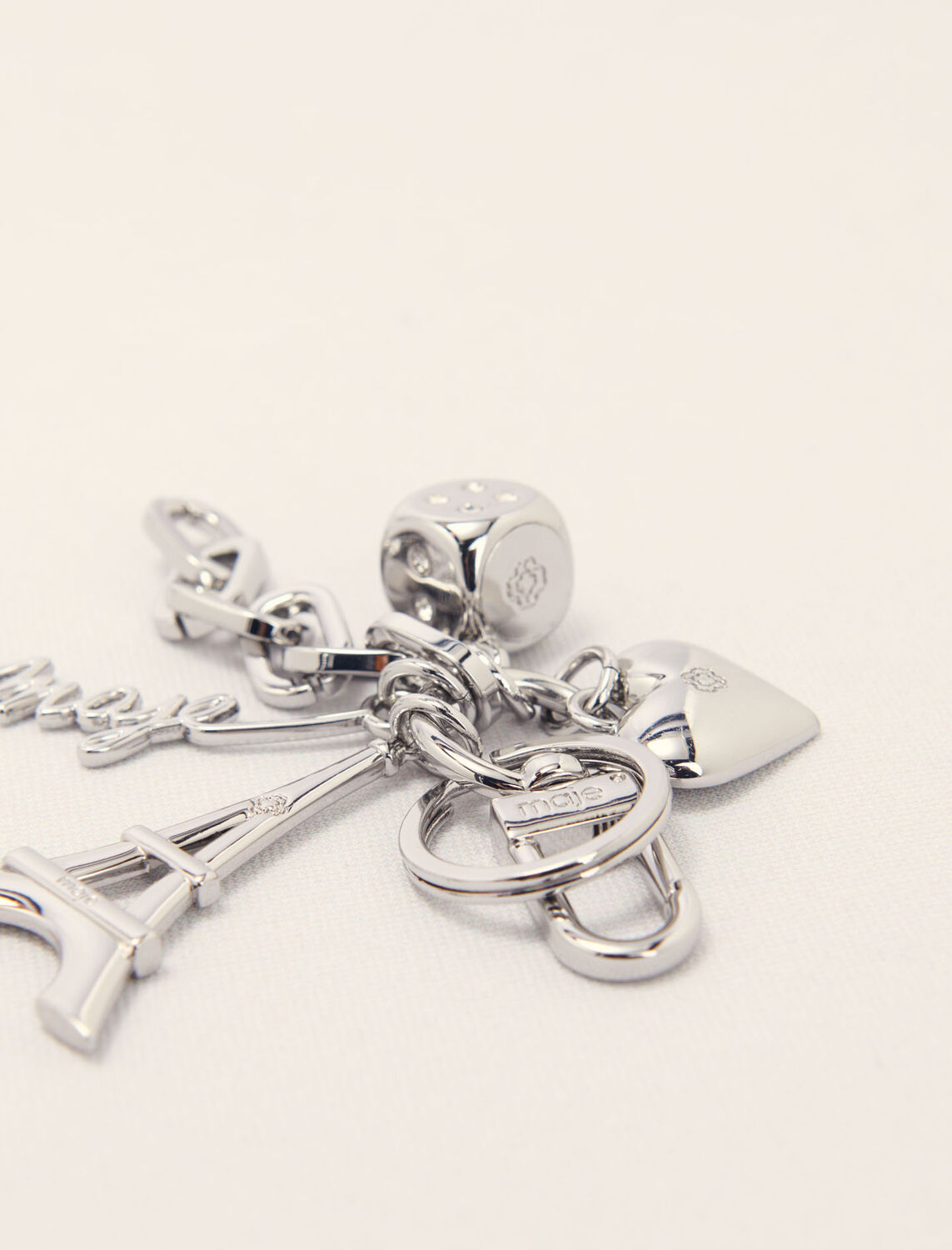Maje jewellery key ring : Other accessories color Silver
