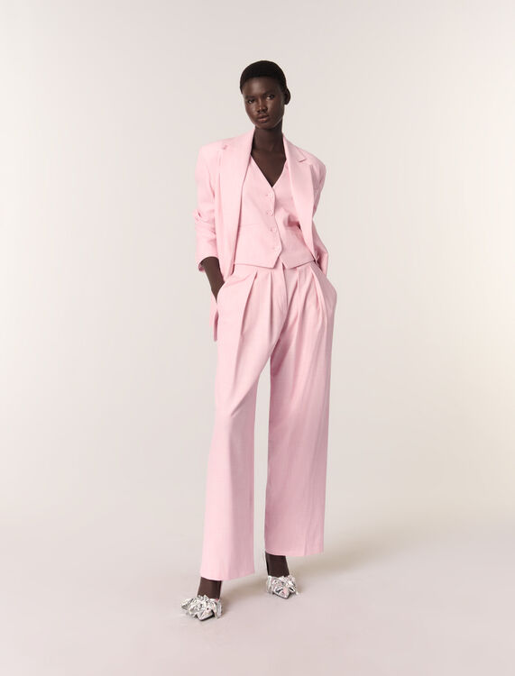 Suit jacket : Blazers & Jackets color Pink