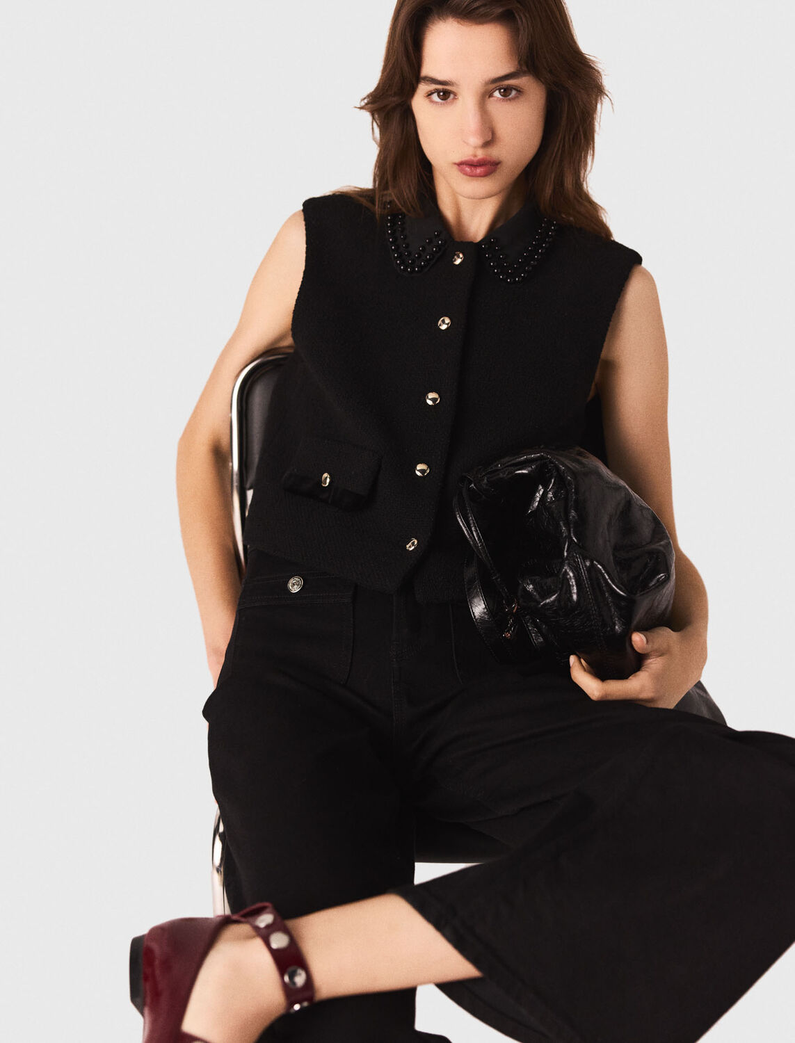 maje : Tops 顏色 黑色/BLACK